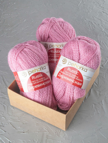 Пряжа Пехорка «Деревенская» - (125 - Камелия)
