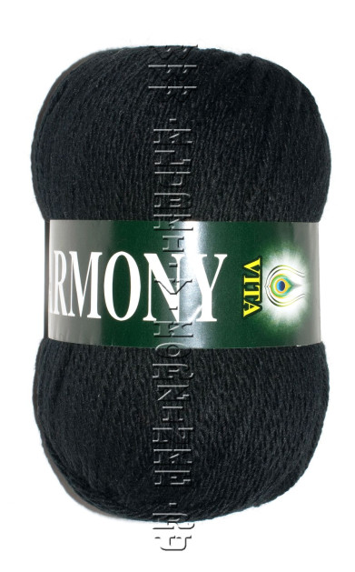 Пряжа VITA «HARMONY» - (6302 - Черный)