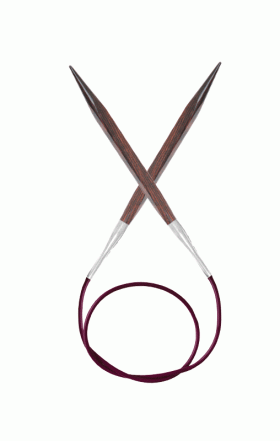 Спицы KnitPro Cubics №6; 60 см (арт.25327) квадратные круговые деревянные 