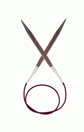 Спицы KnitPro Cubics №6; 60 см (арт.25327) квадратные круговые деревянные 