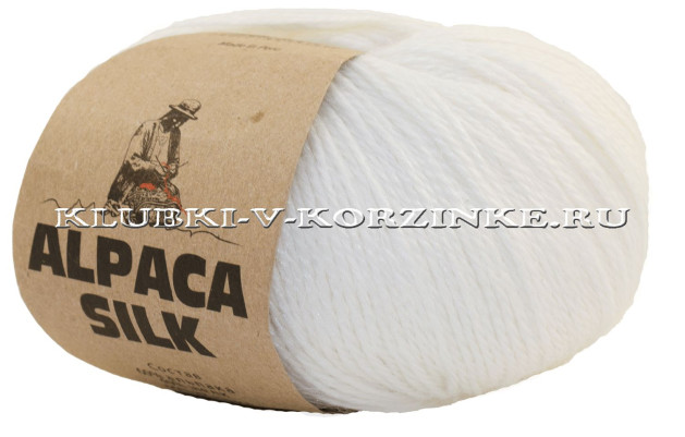 Пряжа Alpaca Silk (5819 - Белый)