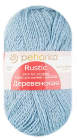 Пряжа Пехорка «Деревенская» - (177 - Голубое небо)