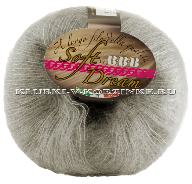 Пряжа Soft Dream BBB - (303 - Светло-серый)