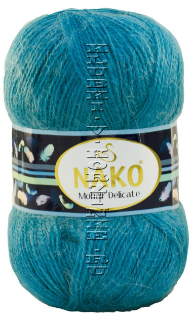 Пряжа Mohair Delicate Nako - (6123 - Светлая морская волна)