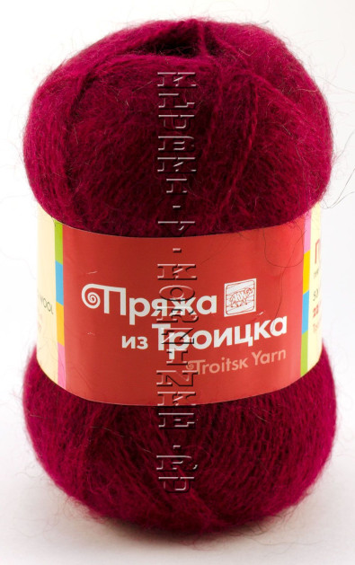 Пряжа Троицкая «Пушинка» - (1421 - Винный)
