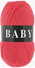 Пряжа VITA "BABY" - (2862 - Розовый коралл)
