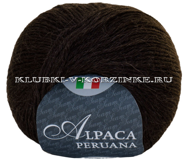 Пряжа Alpaca peruana Seam - (404 - Коричневый)