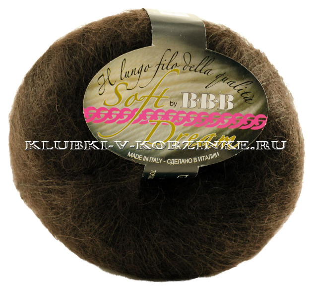 Пряжа Soft Dream BBB - (53 - Темно-коричневый)