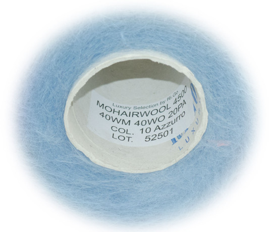 Пряжа в бобинах Mohairwool (10 - Голубой)