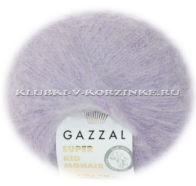 Пряжа Super Kid Mohair Gazzal - (64413 - Кристалл)