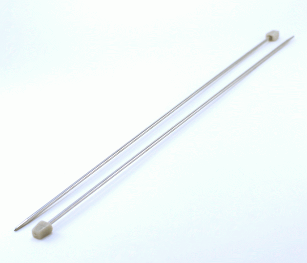 Спицы прямые металлические №3, 35 см, 2шт.