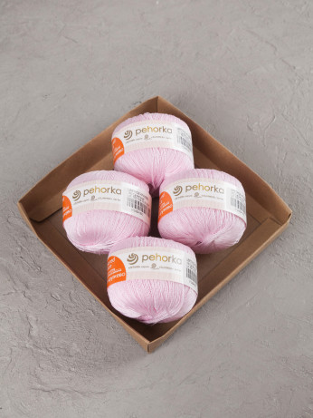 Пряжа Пехорка «Цветное кружево» - (180 - Светлая бегония)