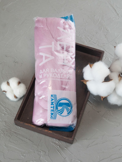 Шерсть для валяния, Камтекс (292 - Розовый кварц)