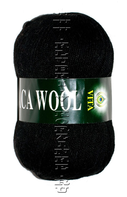Пряжа VITA «ALPACA WOOL» - (2952 - Черный)