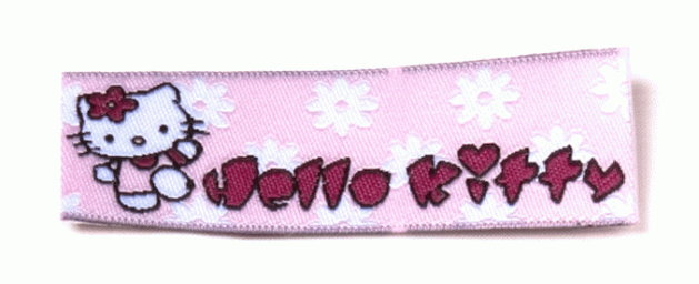 Жаккардовые этикетки Hello Kitty - пришивная этикетка