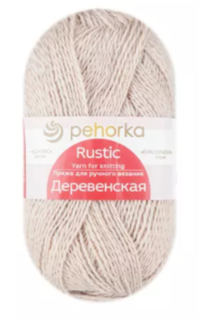 Пряжа Пехорка «Деревенская» - (181 - Жемчуг)