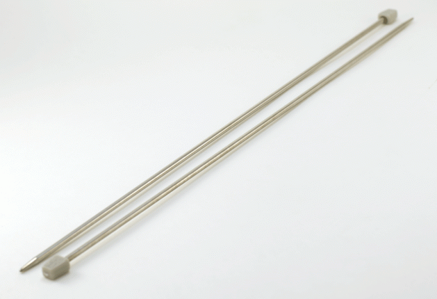 Спицы прямые металлические №3,5, 35 см, 2шт.