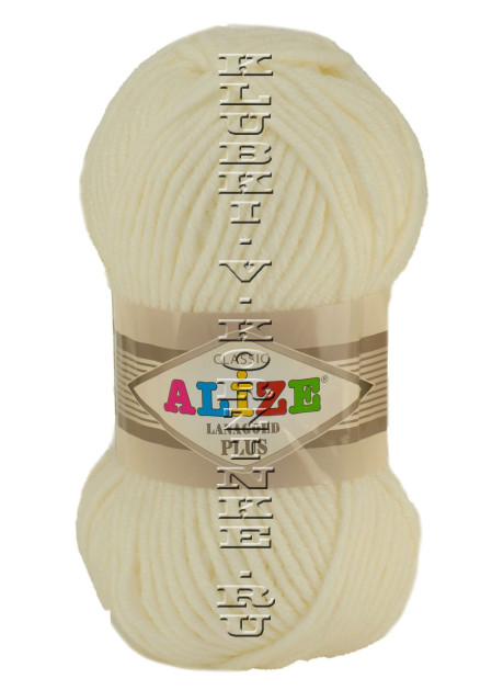 Пряжа LANAGOLD PLUS Alize - (62 - Молочный)