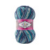 Пряжа SUPERWASH Alize comfort socks - (цвет 7708 - Синий, бирюзовый, белый)