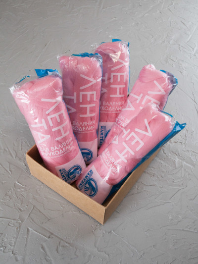 Шерсть для валяния, Камтекс (056 - Розовый)