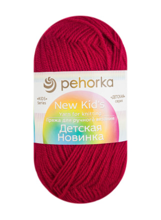 Пряжа Пехорка «Детская новинка» - (363 - Светло-вишневый)