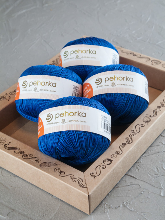Пряжа Пехорка «Ажурная» - (26 - Василек)