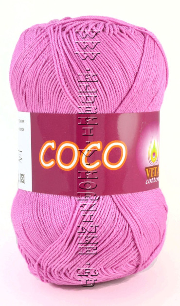 Пряжа VITA cotton "COCO" - (4304 - Св.цикламен)