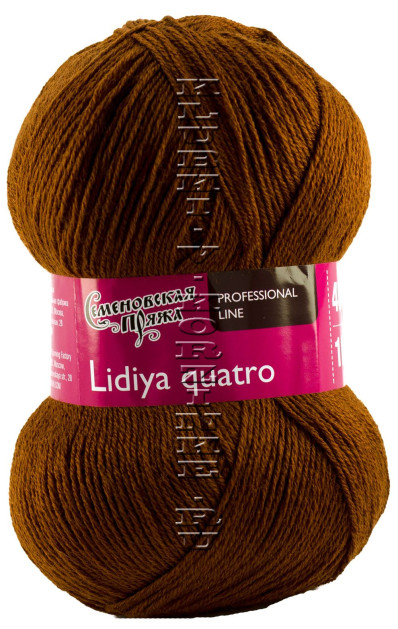 Пряжа Семеновская «Лидия ПШ кватро» - (219 - Темное золото)