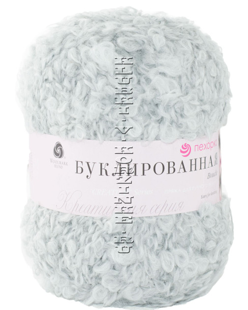 Пряжа Пехорка «Буклированная» - (08 - Св.серый)