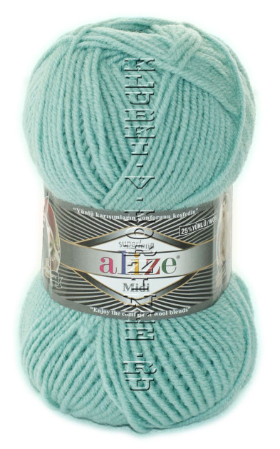 Пряжа Superlana Midi Alize - (463 - Мята)