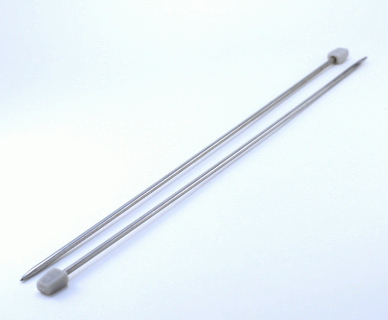 Спицы прямые металлические №4, 35 см, 2шт.