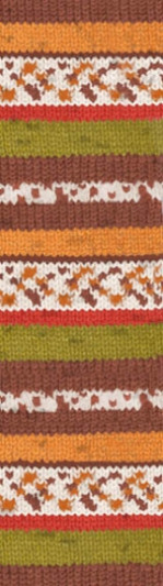 Пряжа SUPERWASH Alize comfort socks - (цвет 7709 - Коричневый, красный, оливковый)