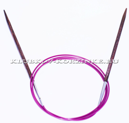 Спицы KnitPro Cubics №4,5; 100 см (арт.25344) квадратные круговые деревянные 