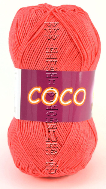 Пряжа VITA cotton "COCO" - (4308 - Розовый коралл)
