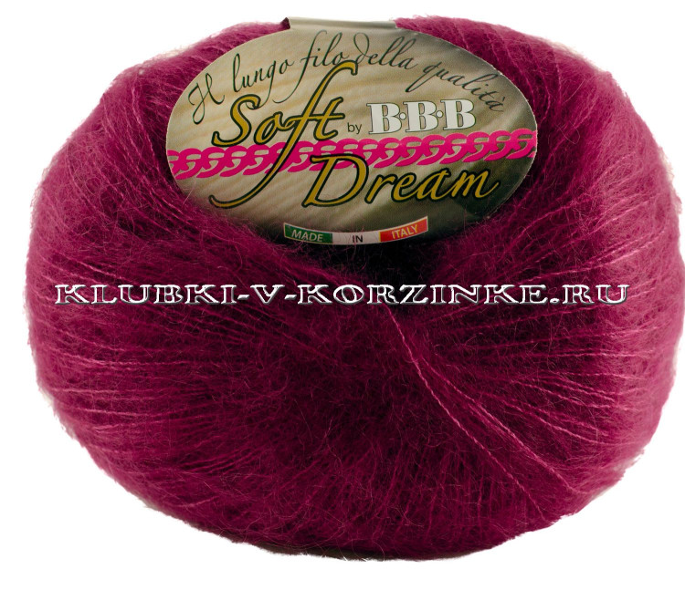 Пряжа Soft Dream BBB - (8755 - Темная малина) - купить в Москве по ...