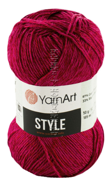 Пряжа YarnArt Style - (661 - Рубин)