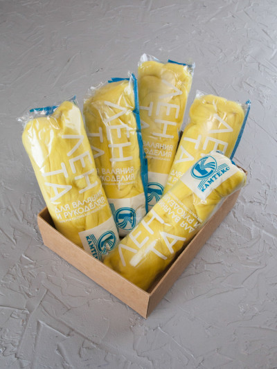 Шерсть для валяния, Камтекс (030 - Лимон)