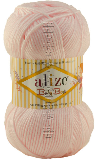 Пряжа Baby Best Alize - (184 - Розовая пудра)