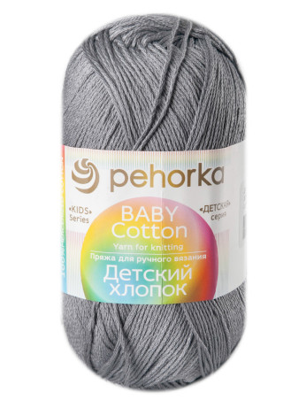 Пряжа Пехорка «Детский хлопок» - (393 - Св.моренго)