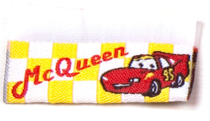 Жаккардовые этикетки Mc Queen - флажок