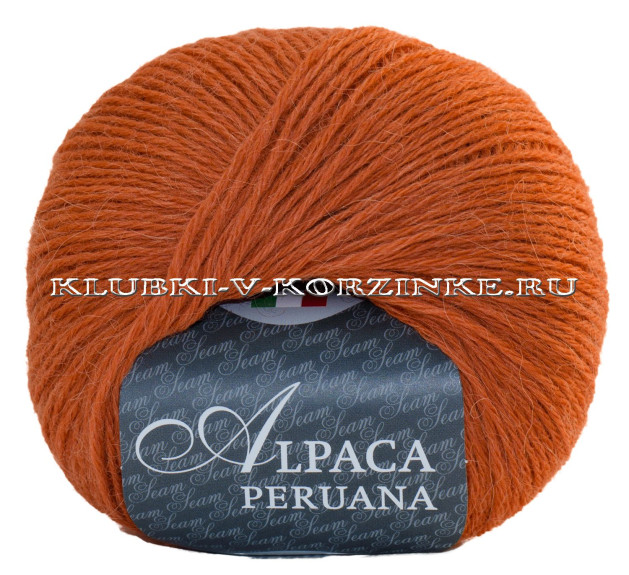 Пряжа Alpaca peruana Seam - (2915 - Оранжевый)