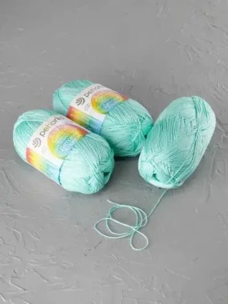 Пряжа Пехорка «Детский хлопок» - (411 - Мята)