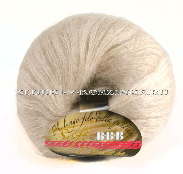 Пряжа Soft Dream BBB - (215 - Светло-бежевый)