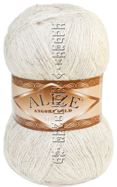 Пряжа ANGORA GOLD SIMLI Alize - (152 - Бежевый меланж)