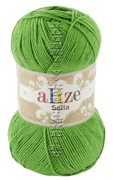Пряжа Bella 100 Alize - (492 - Зелёный)