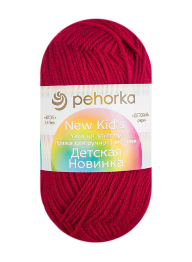 Пряжа Пехорка «Детская новинка» - (363 - Светло-вишневый)
