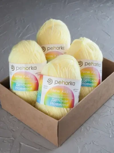 Пряжа Пехорка «Детская новинка» - (279 - Шампанское)