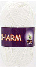 Пряжа VITA cotton "CHARM" - (4151 - Белый)