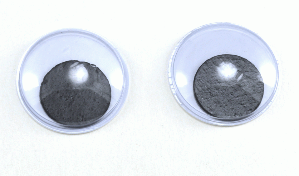 Глаза круглые с бегающими зрачками d 24 мм (MER-24 - черно-белые)