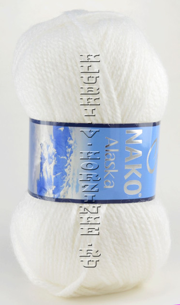 Пряжа Alaska Nako - (7101 - Белый)